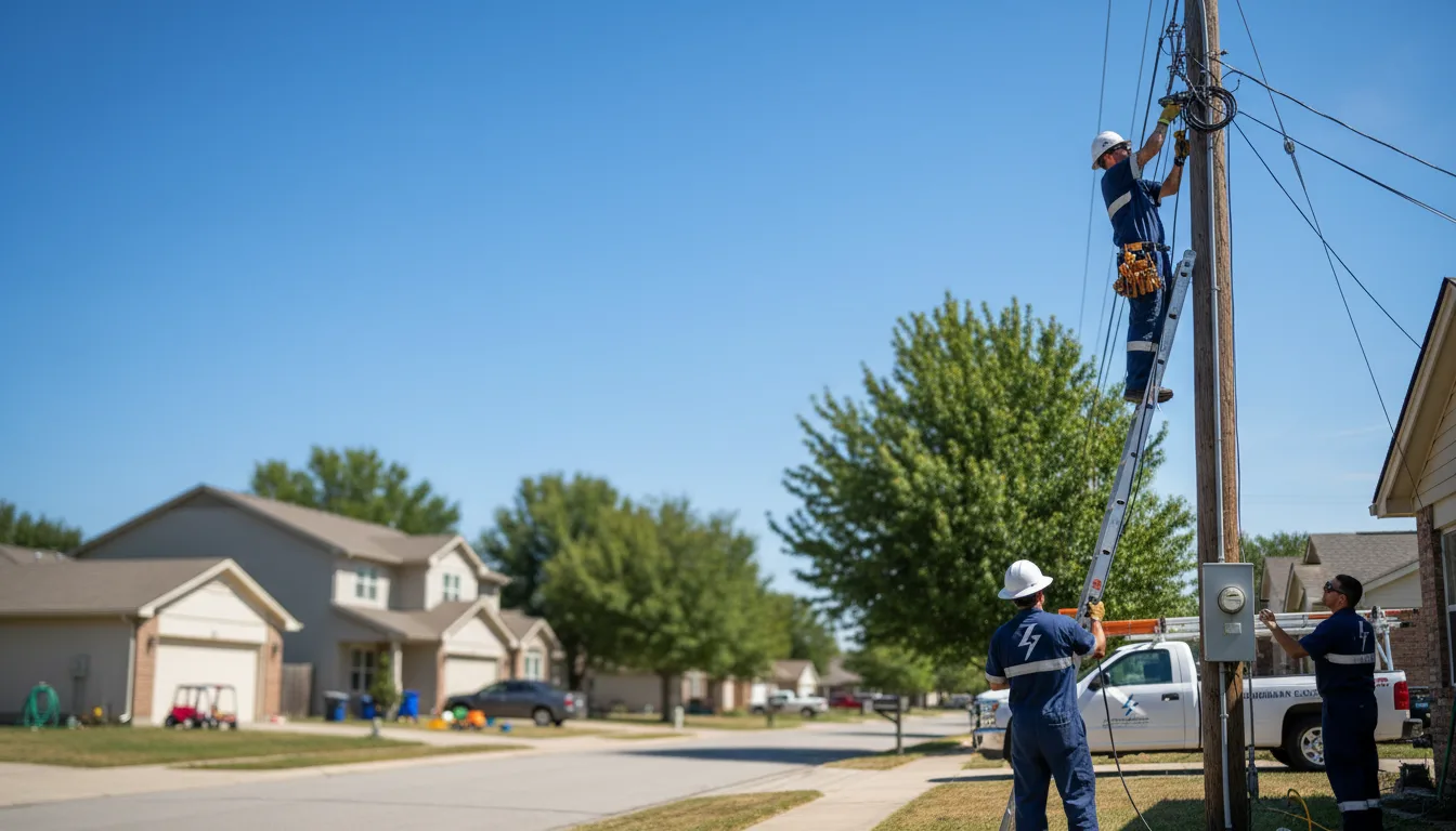 Residential electrician providing installation services in Tenstrike, MN